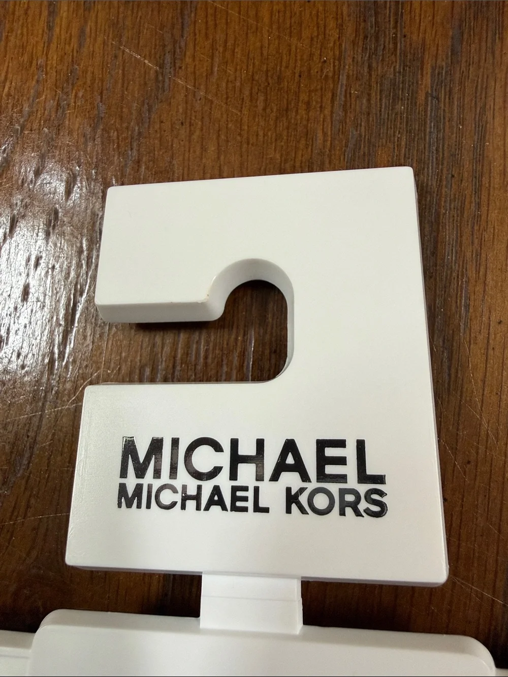 Michael Kors Black & White MK Logo Knit Reversible Beanie and Scarf Set.